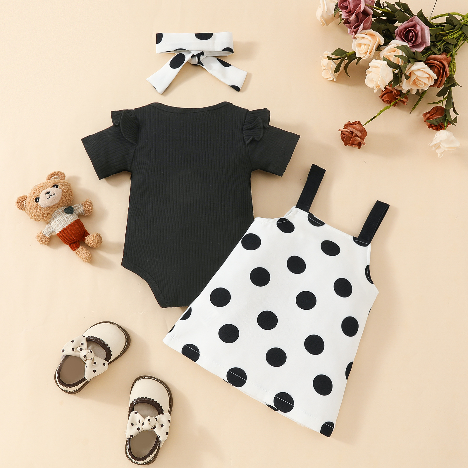 Simple Style Cartoon Cotton Baby Clothing Sets display picture 2