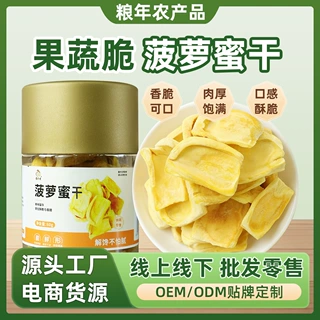 去核脱水菠萝蜜干脆片蜜饯果脯水果干休闲小吃非膨化零食菠萝蜜干