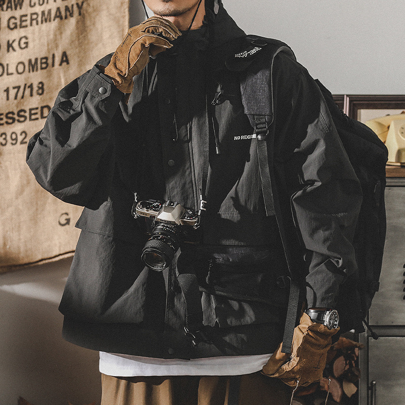 American Style Retro Jacket Men's Autumn Fashion Brand Outdoor Functional Waterproof Hooded Russo Work Jacket Men's Spring and Autumn American Style Retro Jacket Men's Autumn Fashion Brand Outdoor Functional Waterproof Hooded Russo Work Jacket Men's Spring and Autumn