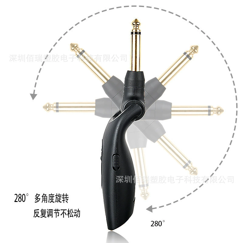 2.4G guitar no receiver launcher hair tube electric guitar wireless transmission system low interference low power consumption