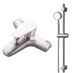 Hot and cold water mixing valve 304 stainless steel shower bathroom shower shower concealed triple bathtub hot and cold faucet