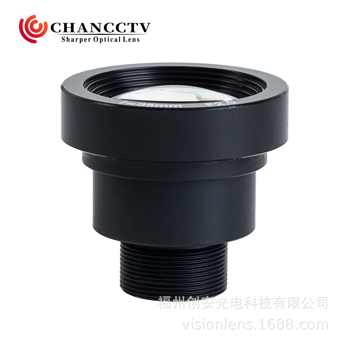 CHANCCTV 35mm 1/1.8"IR650nmM12低畸变镜头安防监控工业设备镜头