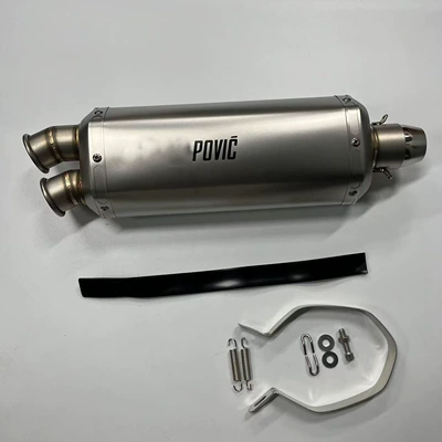 Motorcycle Modified Exhaust Pipe Exhaust pipe - titanium-color