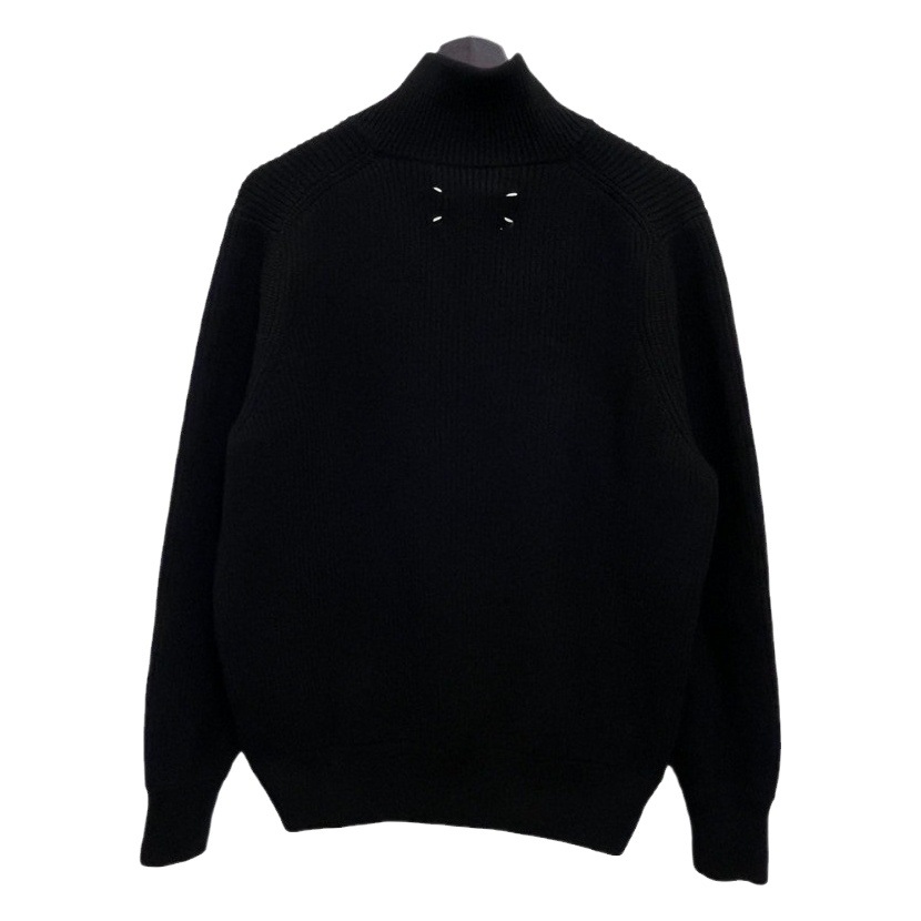 Gaokezhong Majia cuatro esquinas con doble cremallera suéter de punto perezoso suéter chaqueta de punto cuello alto suéter de otoño e invierno para hombres