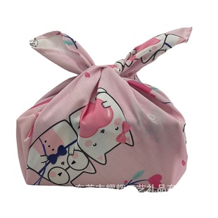 Customized Bento Wrapping Cloth Gift Box Furoshiki Handkerchief Furoshiki Thermal Transfer Japanese Souvenir Wrapping Cloth Products