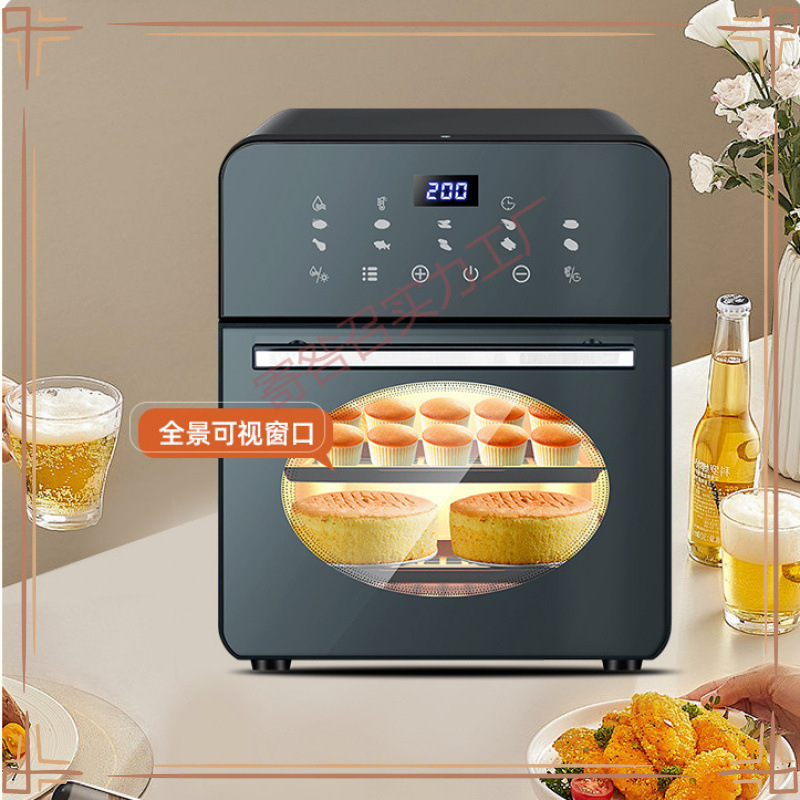 家庭用エアフライヤーオーブンスチームソフトベーキングオールインワンビジュアル新型大容量6イン1家庭用電気オーブン|undefined