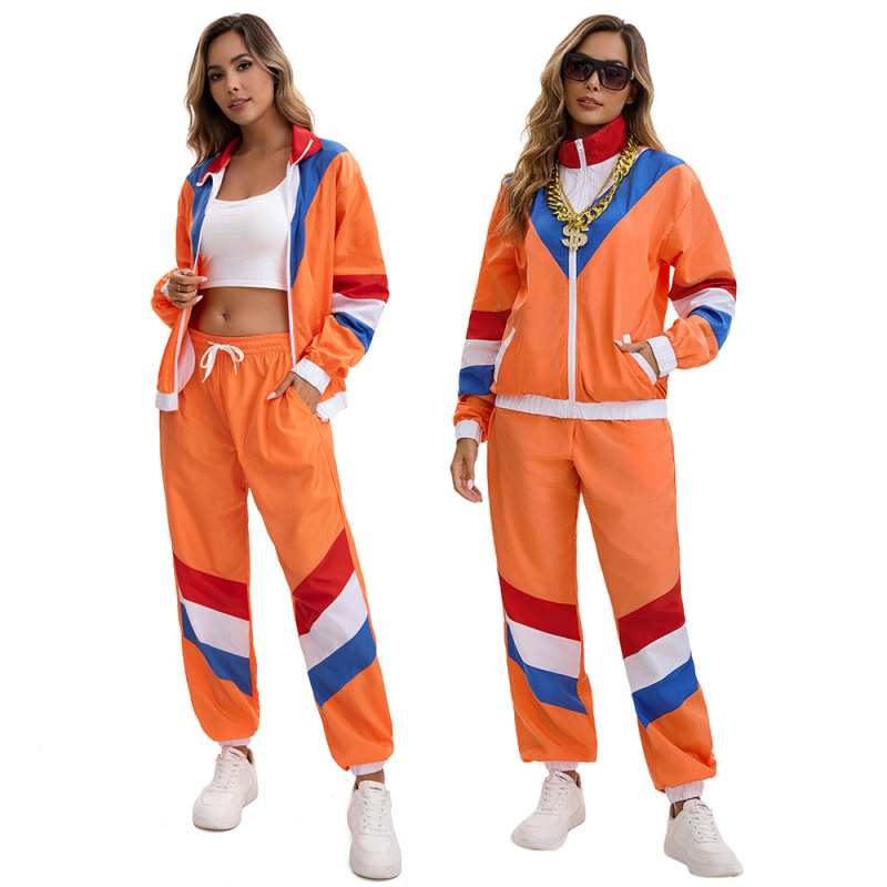 S-Xxl Cross-Border New Style 80S Retro Disco Cosplay Halloween Party Stage Performance Costume