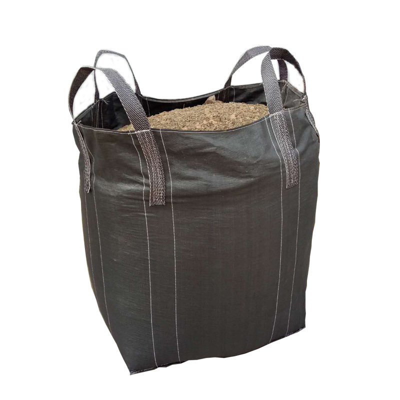 吨袋集装袋厂家批发PP四吊耳上大口下平底方形吨袋沙土水泥太空袋