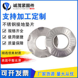 爪型垫圈接地垫304不锈钢密封圈花纹蝶形滚花垫片碟型4-M20