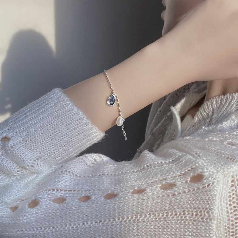 Geometric Pattern 925 Sterling Silver Bracelets Casual Vintage Style Modern Style