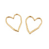 Epoxy resin heart-shaped, metal golden phone case, internet celebrity, simple and elegant design