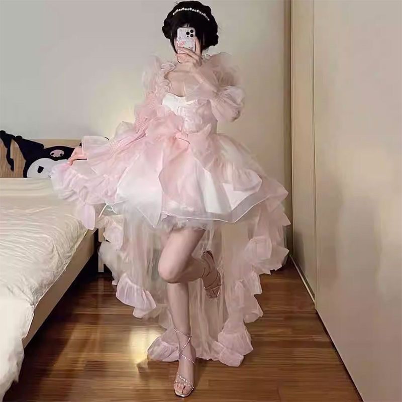 lolita法式长款连衣裙洛丽塔高级感毕业典礼公主裙|undefined