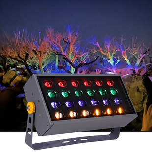 Factory Direct outdoor waterproof rainbow light bridge travel landscape dyeing Park tree light 24W48W flood light