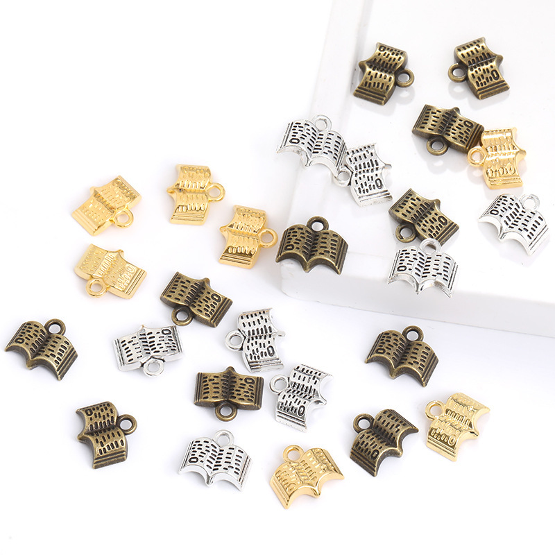 Wholesale Retro Small Pendant Book Pendant DIY Alloy Accessories Factory Direct Sales 12X11Mm B-045 Wholesale Retro Small Pendant Book Pendant DIY Alloy Accessories Factory Direct Sales 12X11Mm B-045