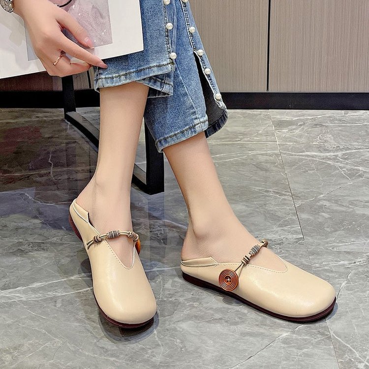 Comfortable Soft Leather Mary Jane Ballet Flats For Women_voghion.com