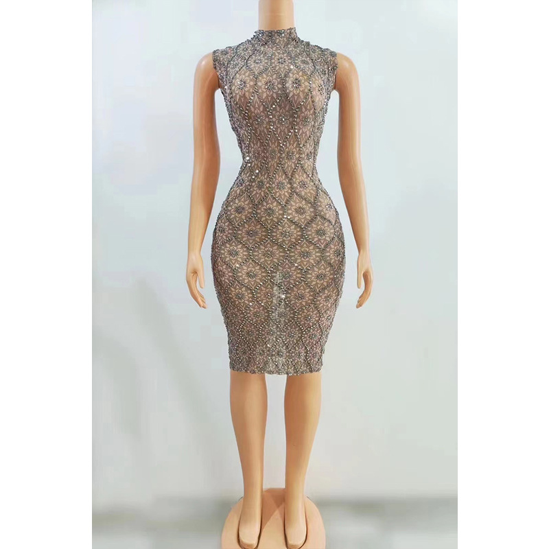 Summer New Bar Female Singer Appearance Costume Tassel Hip Group miniskirt Evening Dress