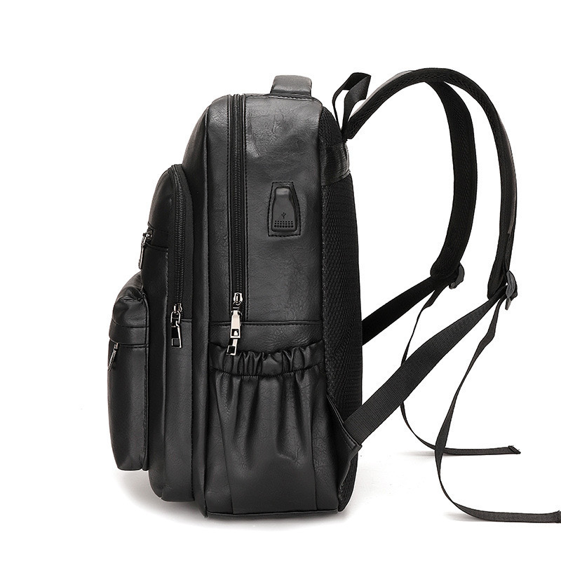 Zaino vintage in pelle morbida da uomo borsa per computer ufficio_voghion.com