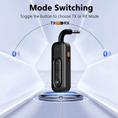 車載無線bluetooth受信機AUX bluetoothスティック3.5ハンズフリー通話bluetoothアダプタ送信機1モップ2