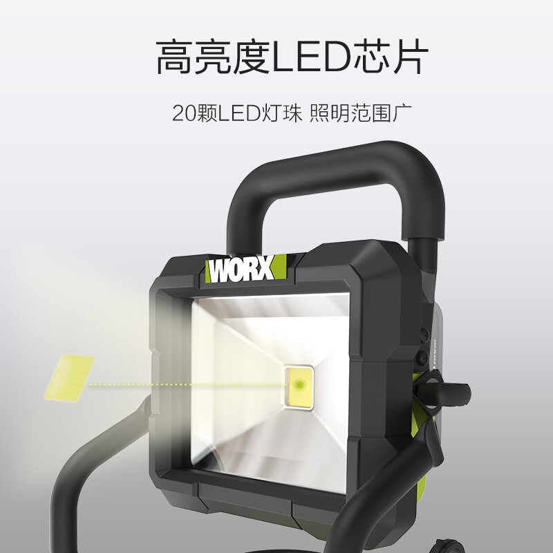 20V litio LED lámpara de trabajo WU026 lámpara de proyección portátil recargable iluminación portátil al aire libre