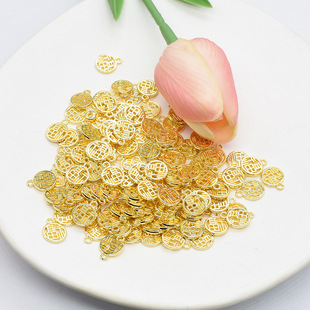 �Ͻ���18k����ɫ�U��10mm�A�����ƒ����朴�����diy�Ʒ�S���l