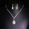 Accessory for bride, necklace and earrings, long set with tassels, elegant wedding dress, accessories, light luxury style