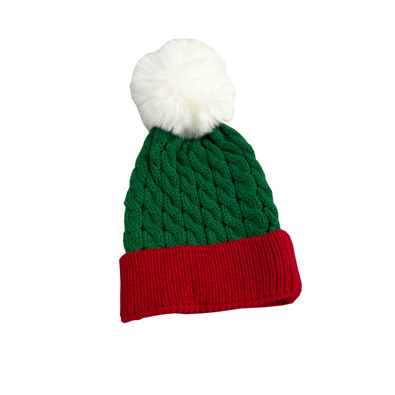 Niños Unisex Moda Bloque De Color Pompones Gorro De Lana display picture 5