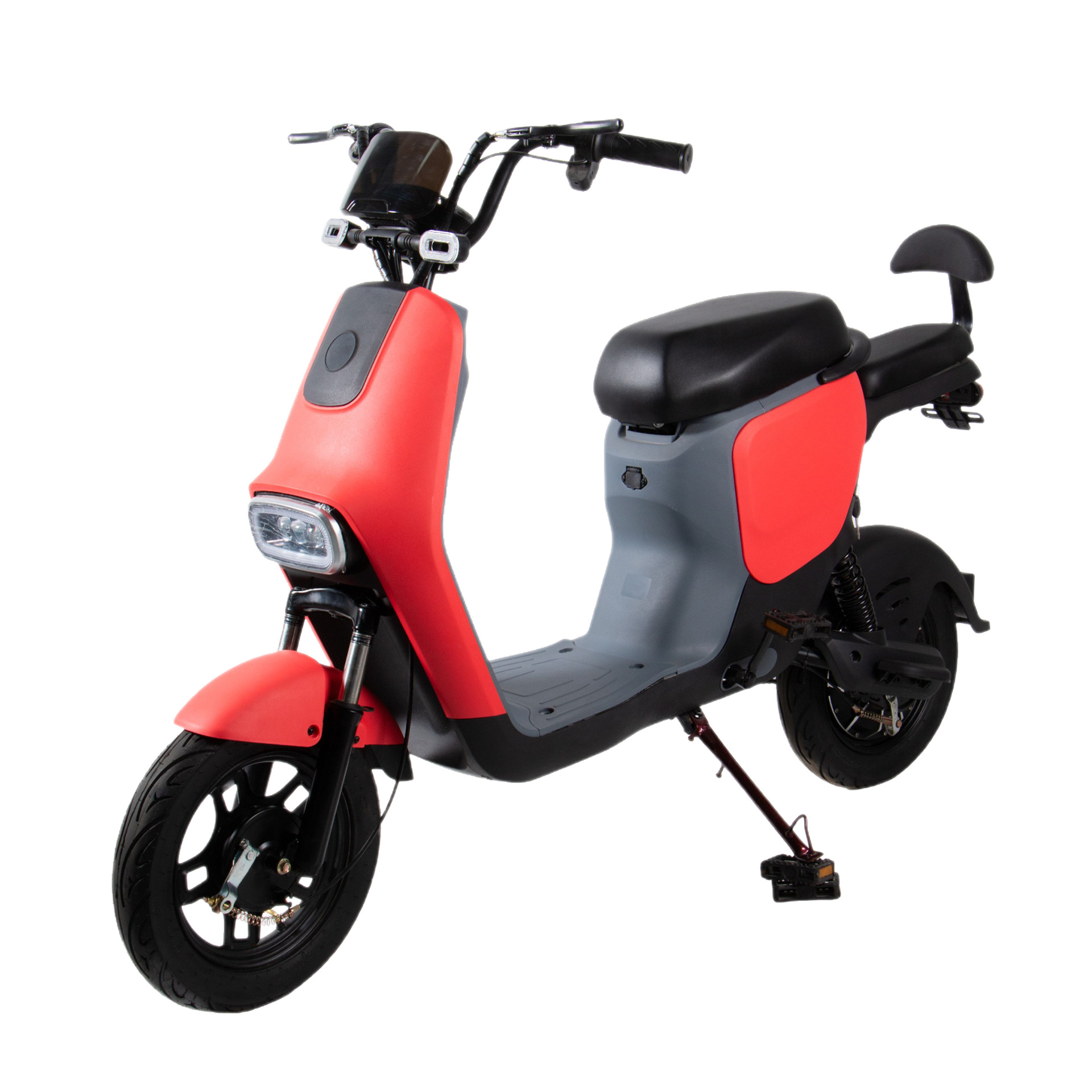 Bicicleta Eléctrica de Dos Asientos M12 de Acero al Carbono, Con Amortiguación, 3 Velocidades para Traslado Diario image 6