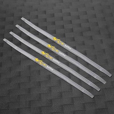 Extended Anti-Scratch Anti-Rubbing Strip | Qapı və bamper qoruyucu zolaqlar - 4-long-strips-pikachu-4-transparent-strips