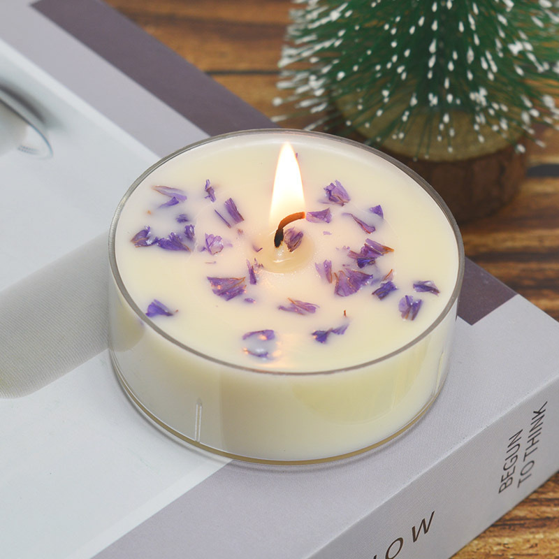 Bougie d'aromathérapie longue durée, parfum floral éternel, rose séchée, style créatif et intemporel, fabriquée à la main._voghion.com