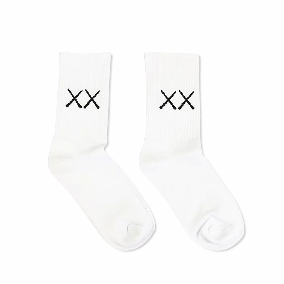 Chaussettes mi-mollet unisexes en pur coton, couleur unie, noir et blanc, style basket-ball, cross-street, 2025d_voghion.com
