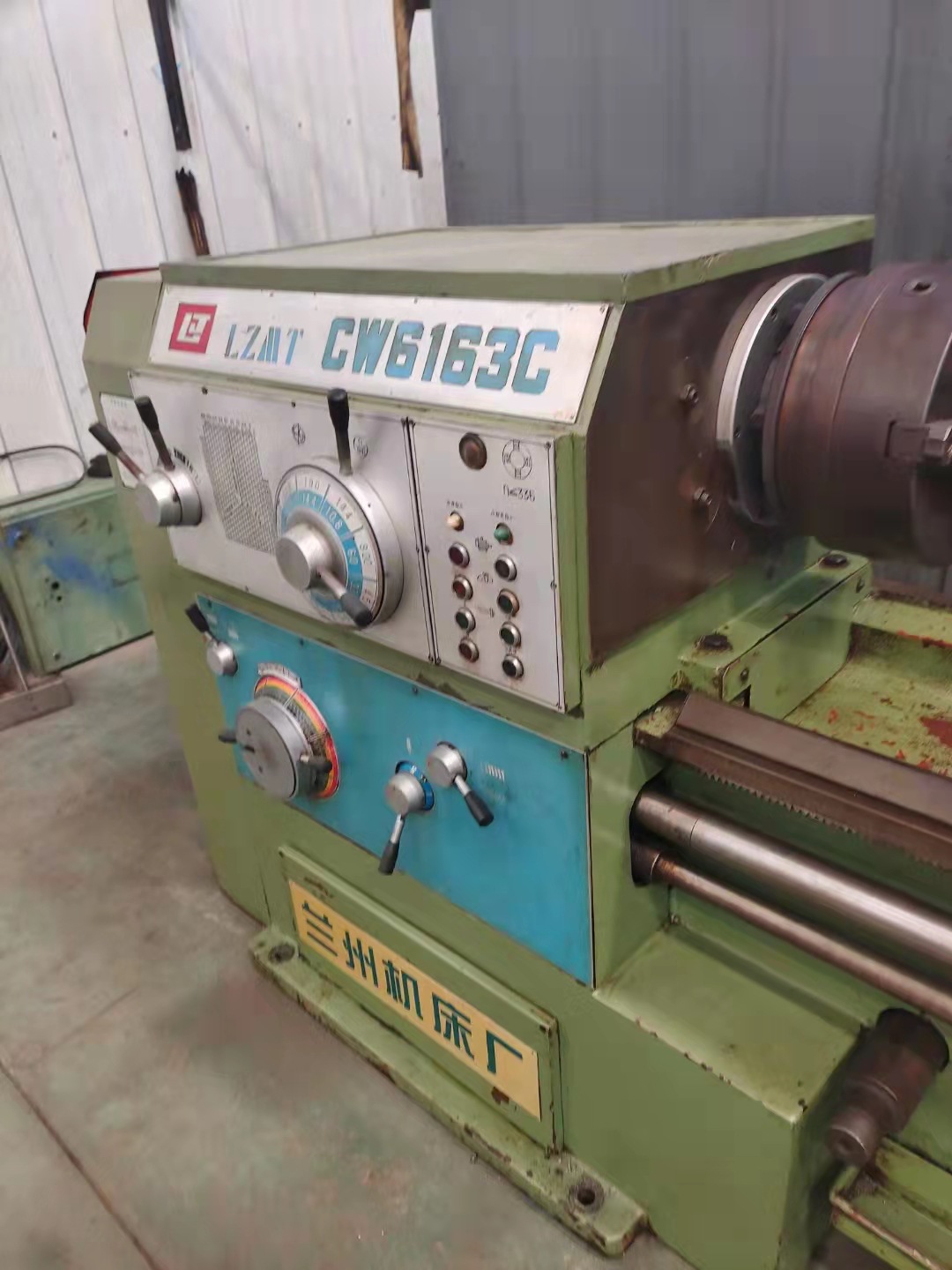 出售二手兰州CW6163C卧式车床二手普车二手兰州5米车床