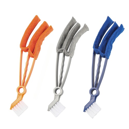 New Car Cleaning Tool Air Conditioner Grille Cleaning Brush Vane Gap Cleaning Brush Dual-Head Dust Removal Gadget