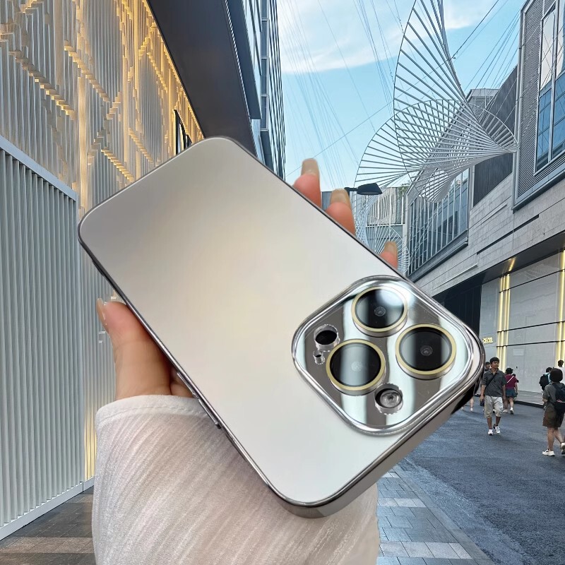Suitable for Apple 17Promax Nano Original Color Phone Case Matte Iphone16 Electroplated Full-Cover 15 Protective Case