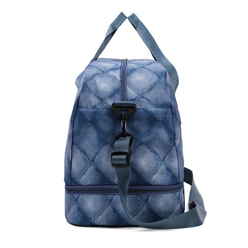 Bolsa de viaje de tela Oxford moda femenina retro ocio bolsa de almacenamiento de gran capacidad viaje de corta distancia bolsa de fitness de separación seca y húmeda