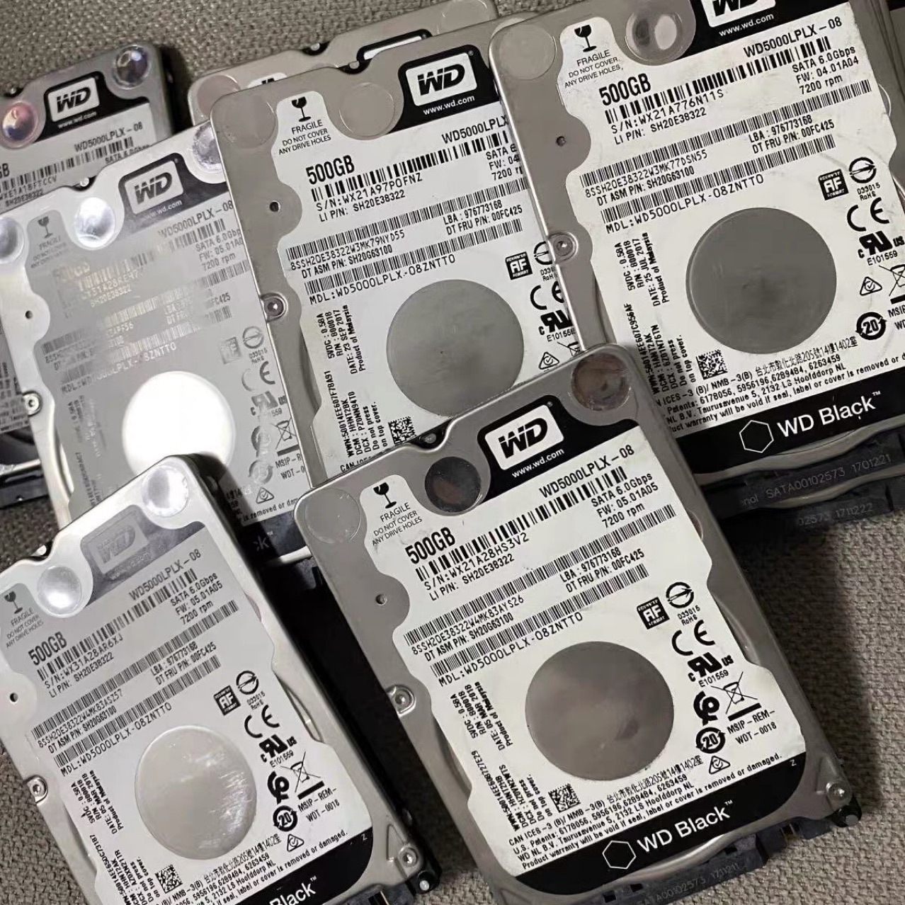 Wd/Western Digital 2.5inch Wd5000Lplx 500g Black Disk 7200 Rpm 32m Notebook Hard Drive