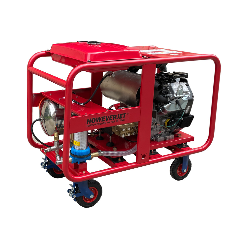 HOWEVERJET隧桥养护高压清洗机汽油机驱动户外用工业清洗机