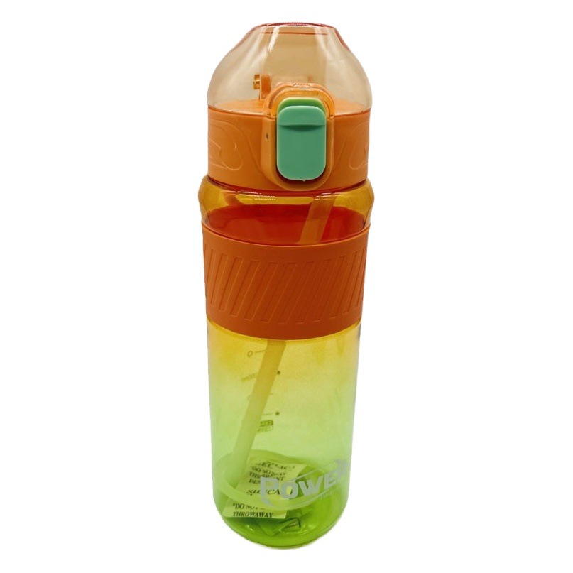 Weilong 9039 nuevo gradiente de color paja taza de agua brillante color fresco hermoso plástico taza Estudiante Adulto taza de agua