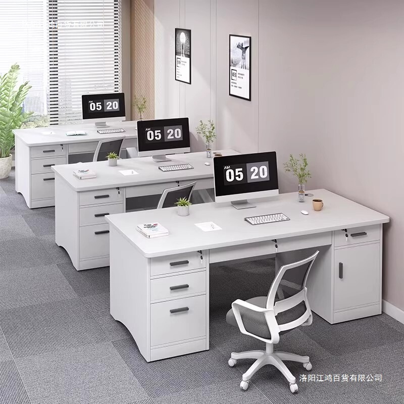 Office Desk Staff Station Office Desk and Chair Combination Simple Modern Boss Desk Single Workstation Desktop Computer Desk