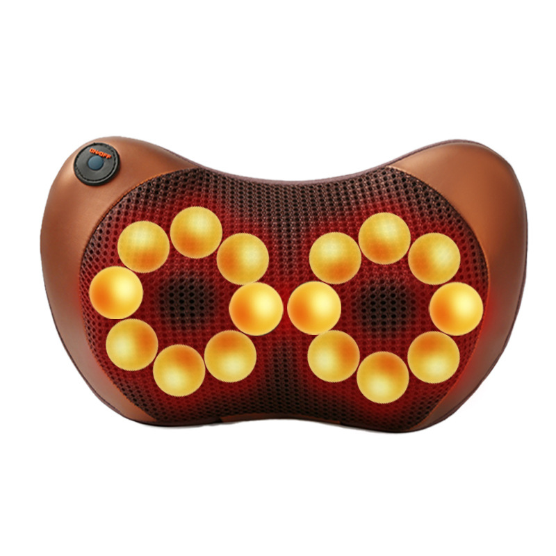 Comercio exterior multifuncional eléctrico columna cervical masaje almohada hombro cuello cintura hogar cuello coche de doble uso transfronterizo amasado masajeador