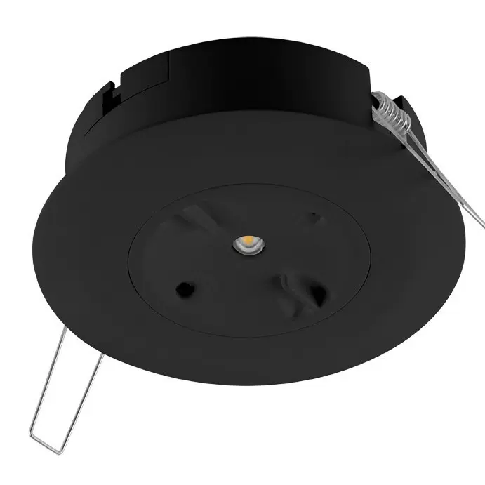 LED应急筒灯偏光圆光可调换嵌入式表面安装可选磷酸铁锂电池，CE