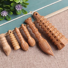 桃木文昌笔文昌塔配件小毛笔饰品手工DIY木制钥匙扣文昌笔塔配饰