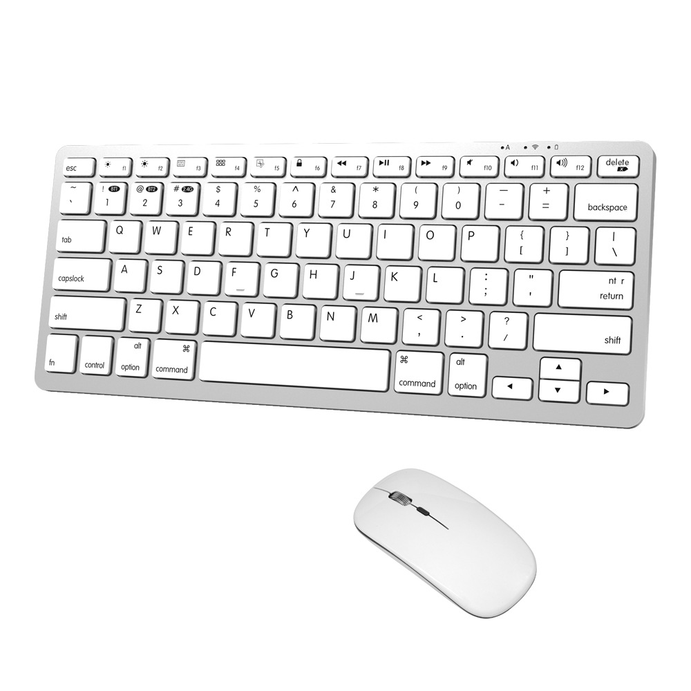 Wireless Bluetooth TypeC interface with built-in battery, ultra-thin dual mode 2.4G keyboard and mouse set_voghion.com