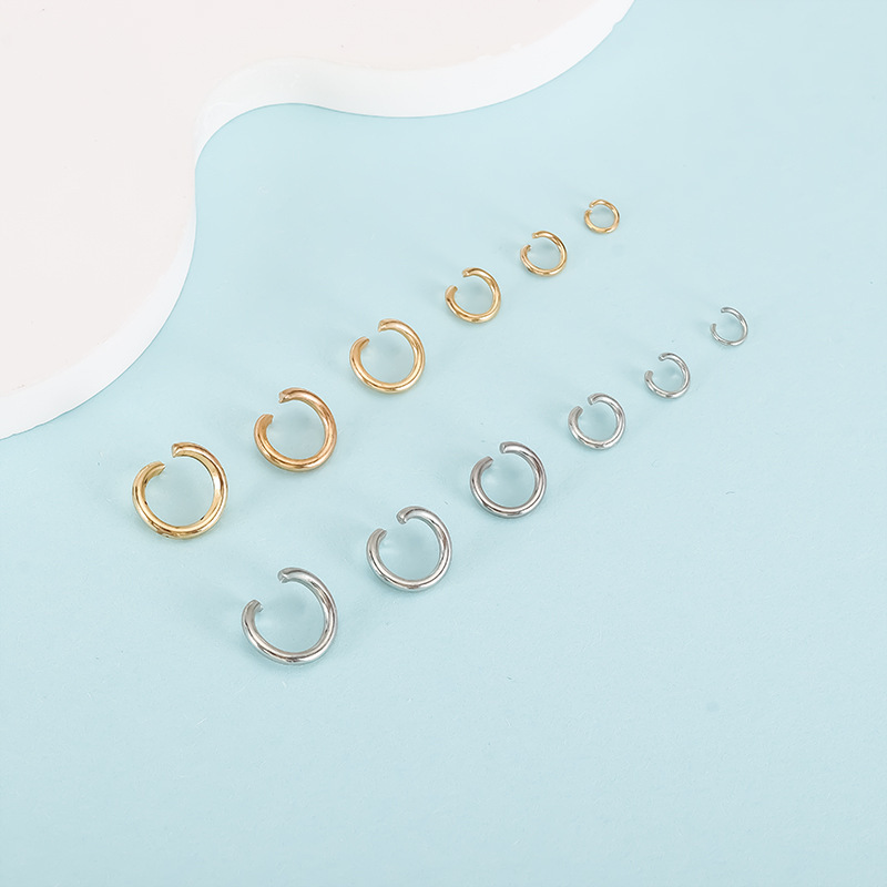 Open Ring Nano Color Retention DIY Jewelry Accessories Connecting Ring Pendant Handmade Material Accessories Earrings Necklace Pendant