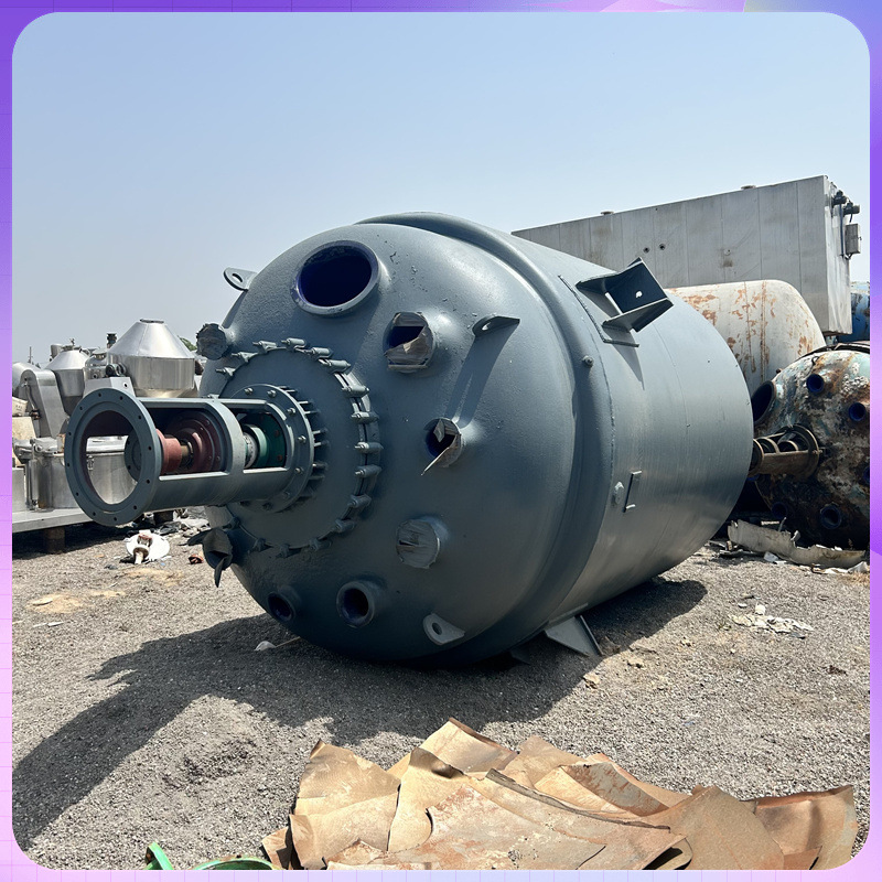 二手搪瓷反应釜 立式真空反应设备 二手反应设备