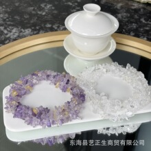 原创白水晶 黄水晶碎石手串手饰文玩高端盘玩时尚饰品配饰T2114