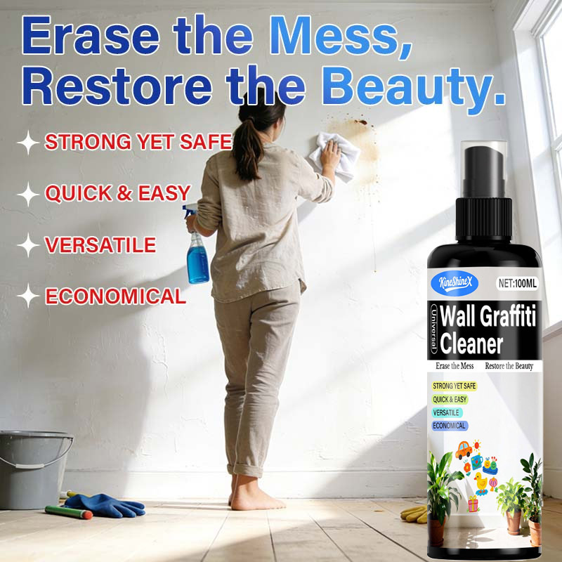 Kineshinex Wall Cleaner Graffiti Removal Wall Stain Remover Strong Stain Removal Restoration Wall Cleaner