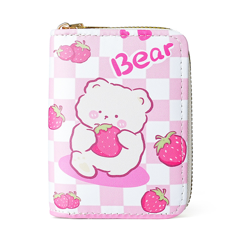 Estilo japonés lindo creativo mini órgano titular de la tarjeta de gran capacidad Multi-tarjeta de dibujos animados hembra anti-desgaussing titular de la tarjeta bancaria