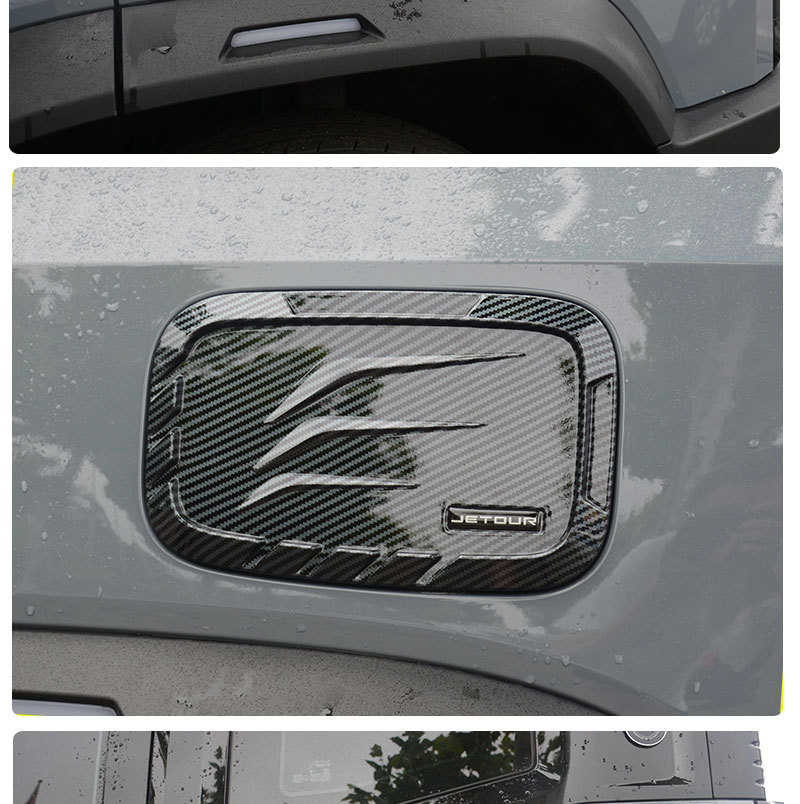 Suitable for Jietu Traveler Fuel Tank Cap Decorative Sticker, Specially Designed for Shanhai T2 Modification, Matte Black Body Appearance Accessories