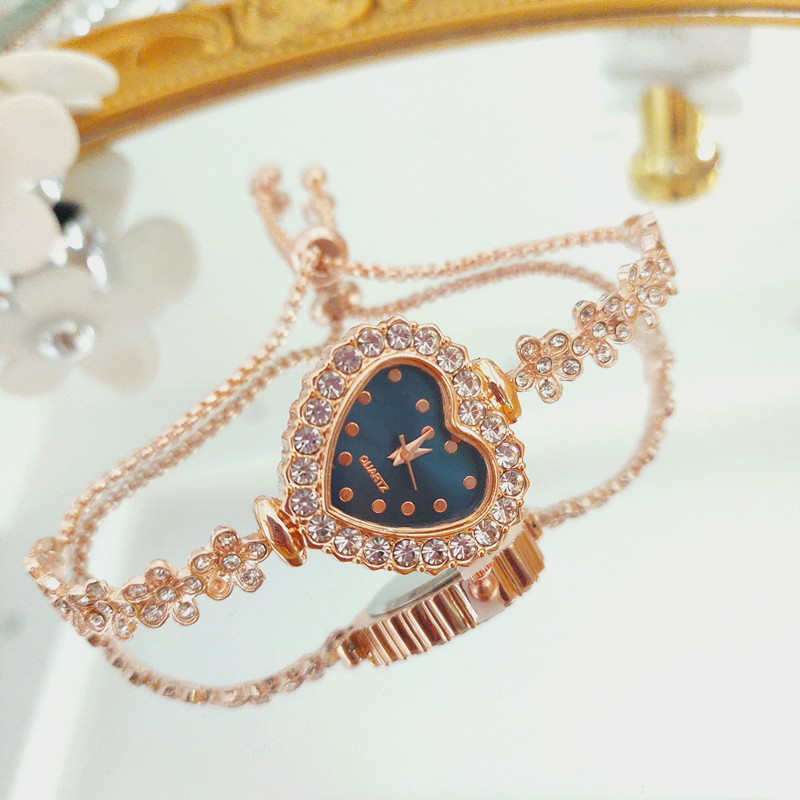 40g Weight Ordinary Glass Mirror Material Alloy Strap Material Watch Classification Pointer Display Type Buckle Buckle Style Heart-Shaped Dial Shape Holiday, Banquet, Selfie Occasion Quartz Movement Heart Shape Pattern Women's Gender Elegant, Lady Style Elegant Lady Heart Shape Buckle Quartz Watch Women's Watches 8