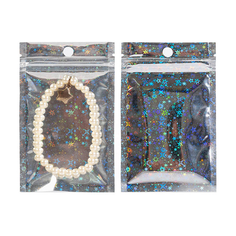 Bolsas autosellables láser de colores, bolsas láser yin-yang, bolsas de sellado transparentes, bolsas de sellado para fundas de teléfono, bolsas autosellables para embalaje de joyería